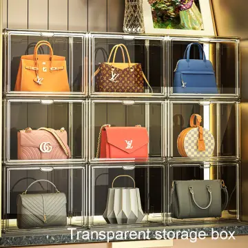 Clear handbag best sale storage boxes