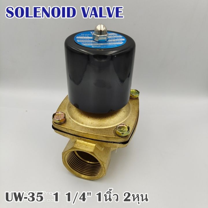 model-2w-350-35-tianyu-solenoid-valve-โซลินอยด์วาล์วทองเหลือ-ขนาด-1-1-4-35mm-แบบปกติปิดnc-dc24v-ac220v