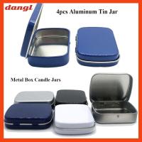 DANGL 4pcs เทียนเล็บปลอม สำหรับครีมบาล์ม กล่องโลหะใส่ของ ขวดรีฟิล กระป๋องชากระป๋อง ภาชนะบรรจุเครื่องสำอาง โถดีบุกอลูมิเนียม