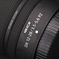 สำหรับ Nikon Z DX 12-28มิลลิเมตร F3.5-5.6 PZ รูปลอกผิวไวนิลห่อฟิล์มกล้องเลนส์ป้องกันสติ๊กเกอร์ป้องกันรอยขีดข่วนป้องกันเสื้อ