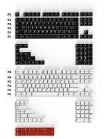 GMKY ปุ่มกด PBT  อักษร ABS โปรไฟล์เชอร์รี่สีคมชัดคลาสสิกแบบอักษรเอบีเอสสำหรับสวิตช์ MX คีย์บอร์ดแบบกลไก