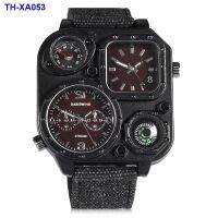 ⌚ J1169 domineering double movement big dial soldiers outdoor belt mens watch