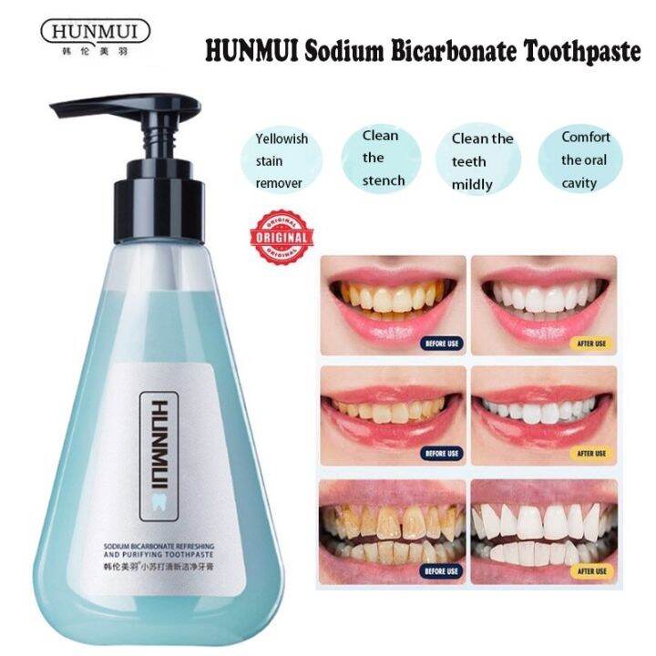 210g Sodium Bicarbonate Toothpaste Whitening Teeth Fresh Breath easy to