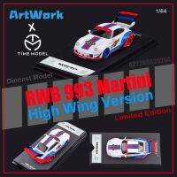 รูปแบบเวลา1:64 RAUH-Welt Begriff RWB 993รถโมเดล DieCast ปีกคู่สีแดง