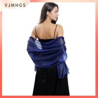 VJMHGS ผ้าซาตินซาติน ผ้าพันคอผ้าพัน สีบริสุทธิ์ เจ้าสาวในบ้าน ผ้าโพกศีรษะ แฟชั่นสำหรับผู้หญิง งานเลี้ยงแต่งงานปาร์ตี้ ชุดราตรีคลุมไหล่ สำหรับผู้หญิง