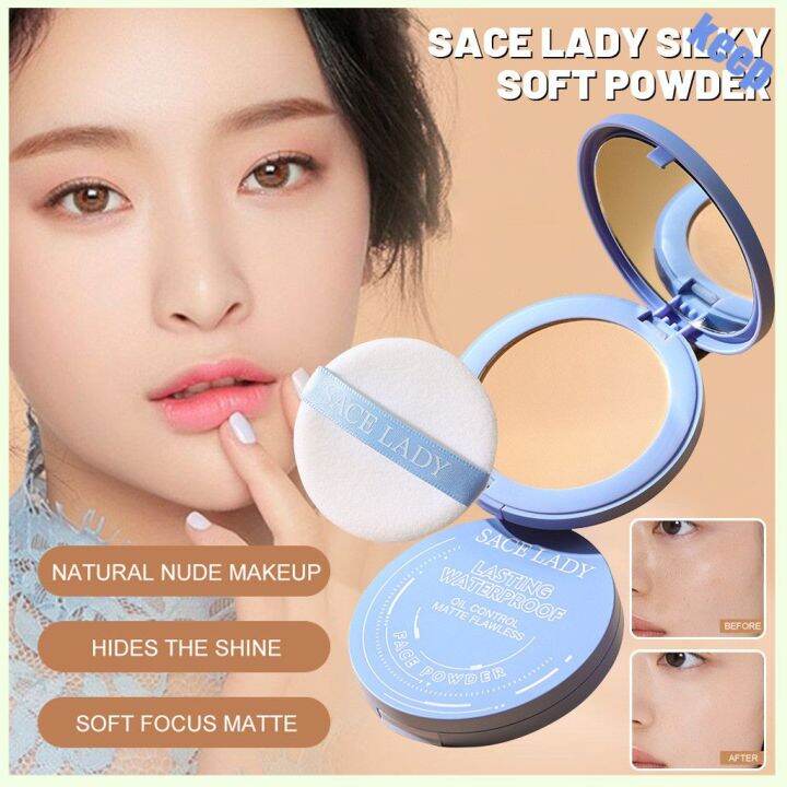 Keepyoung SACE LADY Oil-control Compact Powder Waterproof Matte Face ...