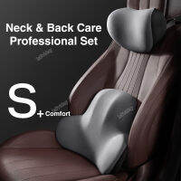 Breathable Car Seat Headrest รถคอหมอนเบาะกลับ Lumbar Support Cushion หน่วยความจำโฟม Travel Car Seat Cushion Covers