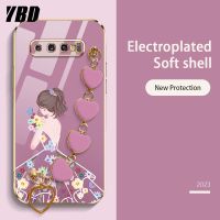 YBD เคสโทรศัพท์ลาย Love สำหรับ Samsung Galaxy S8 Plus S8+ S9 Plus S9+ S10 Plus S10+ ลายดอกไม้น่ารักสำหรับเด็กผู้หญิงบูติกสุดหรูรุ่นใหม่ล่าสุดปลอกซิลิโคนนิ่ม