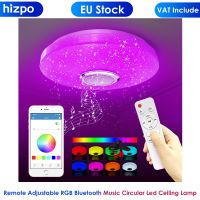 ✱◕❐ 36W 60W Remote Adjustable RGB Bluetooth Music Circular Led Ceiling Lamp for Bedroom Lighting Warm White Cold Indoor Living Room