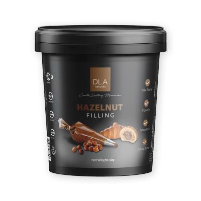 สินค้ามาใหม่! DLA เฮเซลนัทฟิลลิ่ง 1 กก. DLA Hazelnut Filling 1 kg ล็อตใหม่มาล่าสุด สินค้าสด มีเก็บเงินปลายทาง