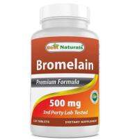 อเมริกาที่ดีที่สุด Naturals Bromelain Bromelain 500Mg 120แคปซูลไฮโดรไลซ์เอนไซม์ย่อยอาหาร