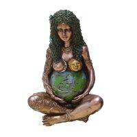 Resin Statue of The Earth Victory Goddess Giya Earth Mother Sculpture Ornaments Nordic Living Room Decoration Desk Accessories