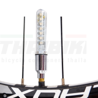 ไฟติดจุ๊บลมจักรยานแบบอลูมิเนียม Bike Tire Valve Cap Lights Spoke Light 1 ชิ้น