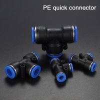 10PCS Pneumatic Fitting Plastic Connector PG/PE/PU 4mm 6mm 8mm Air water Hose Tube Push in Straight Gas Quick Connection T Type Pipe Fittings Accessor