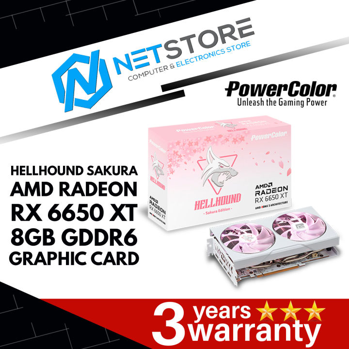 POWERCOLOR HELLHOUND SAKURA AMD RADEON RX 6650 XT 8GB GDDR6