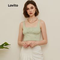 【เซเลปเลือก】Lovito สไตล์วิทยาเขต สไตล์วิทยาเขต l19d058 (สีเขียว) 523956✗♂❐