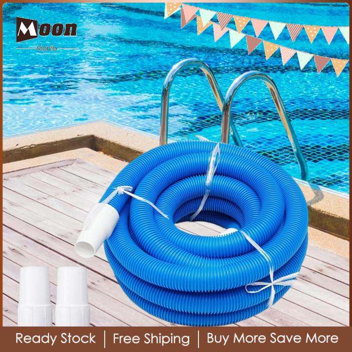 Moon Manta above Ground Pool Vacuum Hose 32mm Diameter Replacement Backwash Pipe Spiral Wound