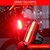 RMH5Y Tail Light Waterproof LED Bike Front Rear Light Bicycle USB Rechargeable Mountain Riding Cycling Tail Lamp Bicycle Light