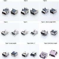 【YF】┇  10/30Pieces 9Types USB B Type Jack 5pin DIP PCB Board Sink 1.7 Socket Female