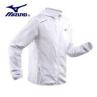 Mizuno เสื้อผ้ากันแดดของผู้ชาย,เสื้อกันลมมีฮู้ดแห้งเร็วสำหรับใส่เล่นกีฬากิจกรรมกลางแจ้งบางระบายอากาศได้ดีเสื้อผ้าไซส์ใหญ่สำหรับสวมใส่ในฤดูร้อน