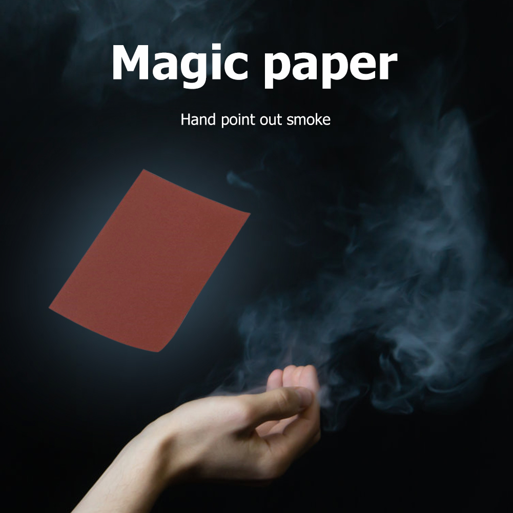 Amazing Professional Magic Trick 2 Sheets NEW Smoke From Your Fingertips 