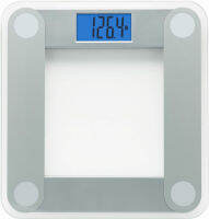 EatSmart Products Free Body Tape Measure Included Digital Bathroom Scale with Extra Large Lighted Display, One Size, Clear