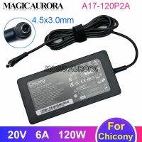 CHICONY A17-120P2A สำหรับ MSI GF63 Charger Laptop MS-16R5บาง A12A055P ไฟอะแดปเตอร์จ่ายไฟ20V 6A 120W 4.5X3.0Mm หนึ่งขา