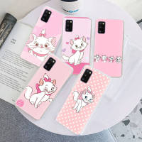 อ่อนนุ่ม เคสโทรศัพท์ หรับ Samsung A34 M52 A04 M30S A23 M23 M53 M21 A54 M30 A40S A9 A14 A04S M33 Plus TPU ปก Tr87 Marie Cat