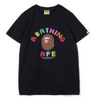 MM BAPE Casual Short-sleeved Cotton Mens T-shirt