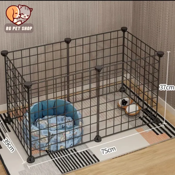 Dog Cage Stackable Pet Fence 35*35CM Cat Rabbit Pet Cage DIY Pet Metal ...