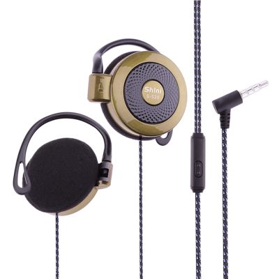 ชุดหูฟังสเตอริโอ Mp4แบบเกี่ยวหูสำหรับเล่นเกมกีฬา S-520 Shini สายหูฟังหูฟังเบ็ดหูฟังโทรศัพท์มือถือสากลสเตอริโอ3.5มม.