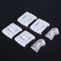 Mgoodoo 6Pcs Plastic Siut Seat Buckle Clip Runner Guide 435881203A 171881213B 191881213 For Audi Volkswagen Seat White  Gauges