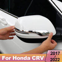 รถกระจกมองหลังสติ๊กเกอร์สำหรับฮอนด้า Crv CR-V 2017 2018 2019 2020 2021 2022 ABS กระจกมองหลังด้านข้างปกลาย Accessries