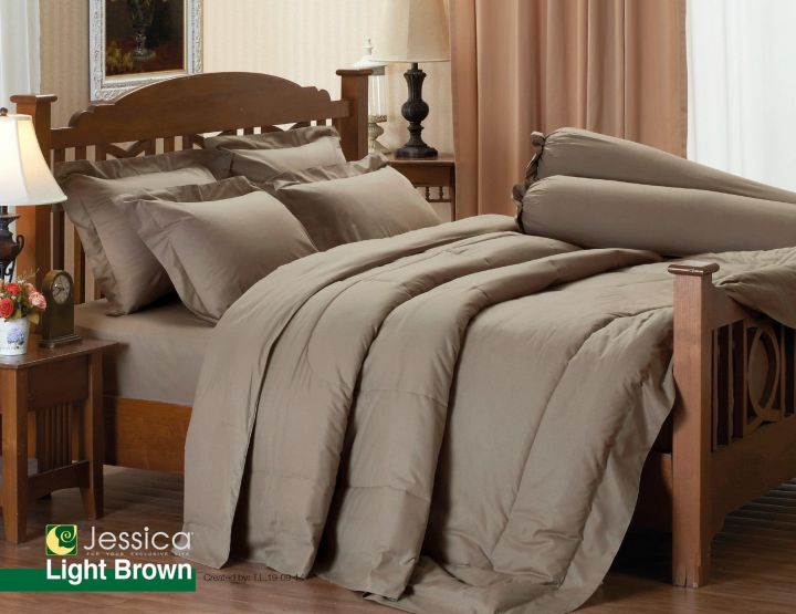 ผ้าปูที่นอน-ผ้านวม-jessica-สีพื้น-plain-color-เจสสิก้า