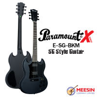 Paramount รุ่น ESG-BKM กีตาร์ไฟฟ้าทรง SG สีดำด้าน ***ใช้สาย D’addario EXP***