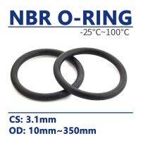 ✕☢ CS 3.1mm O-Ring NBR O Ring Sealing Gasket OD 10mm-350mm Black Nitrile Rubber Spacer Oil Resistance Washer Round Shape High Temp