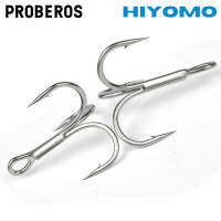 PROBEROS 10Pcs Strong Treble Hooks 18 16-14 12-10-8-6-4-2-1-1/0-2/0-3/0-4/0-5/0 # ความแข็งแรงสูงตะขอตกปลาอุปกรณ์ตกปลาประมงน้ำเค็มเหล็กคาร์บอน ST36