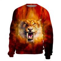 Fashion Animal 3D Graphic Tiger/lion 3D Print Hoodies Fashion Casual Long Sleeved Pullover Sweatshirts {plenty}