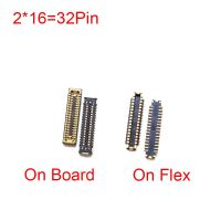 【CW】 2pcs 32pin LCD Display Screen Flex FPC Connector On Motherboard For HUAWEI Enjoy 20/10 Plus/P Smart Z/Y9 Prime 2019/Y9s 2019/9C