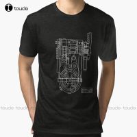 Postitron Collider (Proton Pack) Blueprint Tri-Blend T-Shirt Cotton Shirts For Men Fashion Creative Leisure Funny T Shirts