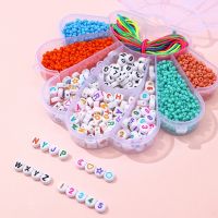 J60E Scalloped Boxed Acrylic Beads Kit Multifunctional Acrylic Polymer Clay Beads