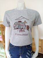 เสื้อยืด แขนสั้น  ผู้หญิง -- Short sleeves Women t shirt ( Camping )