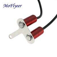 Moflyeer สวิตช์รถจักรยานยนต์เหล็กสแตนเลส12V อะลูมินัมอัลลอยมือจับเปิด-ปิด LED สวิทช์ติดที่สามารถปรับได้สวิตช์กันน้ำ