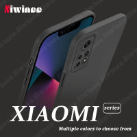 NIWINEE เคสโทรศัพท์สำหรับ Xiaomi Mi 10T / Mi 10T Pro,เคสซิลิโคนเหลวขอบตรงใหม่รวมเลนส์ป้องกันการตกเคสโทรศัพท์นิ่มสุดสร้างสรรค์แสดงบุคลิกภาพ