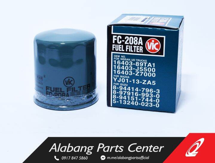 VIC FC208A FUEL FILTER / ISUZU FUEGO / ISUZU CROSSWIND / ISUZU DMAX