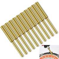 【CW】 6PC Gold Coated Cylindrical Burr 4mm 4.8mm 5mm Sharpener Stone File Chain Saw Sharpening Carving Grinding