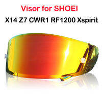 หมวกกันน็อค Visor สำหรับ Shoei X14 Z7 Z-7 CWR-1 NXR RF-1200 X-Spirit หมวกกันน็อคเลนส์รถจักรยานยนต์หมวกกันน็อคอุปกรณ์เสริม Revo เลนส์ย้อมสี