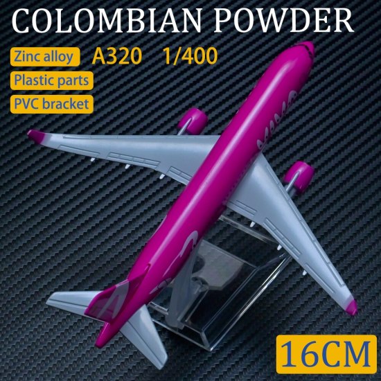 Kim loại mô hình máy bay 1 400 16cm tứ xuyên hãng hàng không a320 mô hình - ảnh sản phẩm 6