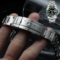 สายนาฬิกาข้อมือเหมาะสำหรับนาฬิกา Rolex SUBMARINER DAYTONA แท่งสแตนเลสสตีล Arc Edge Accessorie สร้อยข้อมือนาฬิกาข้อมือสำหรับผู้ชายสายรัดเปลี่ยนแทน20Mm