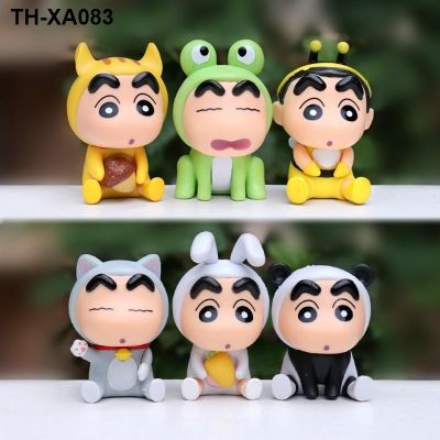 cartoon hand do tide play blind box dolls cute panda frog doll desktop cake decoration furnishing articles